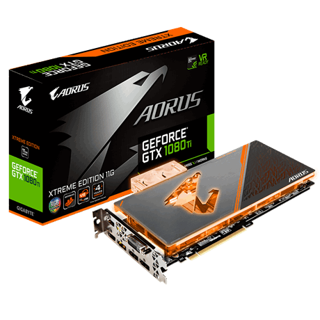 VGA Gigabyte AORUS GeForce&#174; GTX 1080 Ti Waterforce WB Xtreme Edition 11GB GDDR5X 352-bit _N108TAORUSX WB-11GD _618S